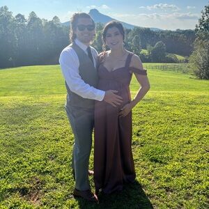 Azazie Rhea maternity gown